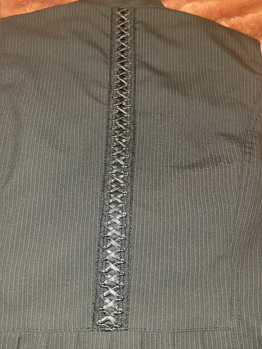 Y2k Black Pinstripe Vest - Picture 3 of 10